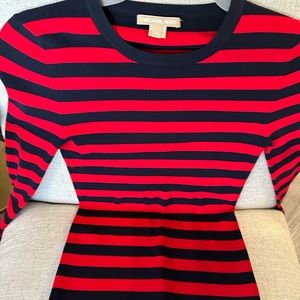 Michael Kors, xs, navy and red stripe